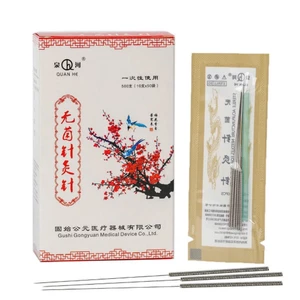 Kim châm cứu QUAN HÀ - Hộp 500 kim - Đóng túi - Siêu rẻ - Siêu bén - Đủ kích thước