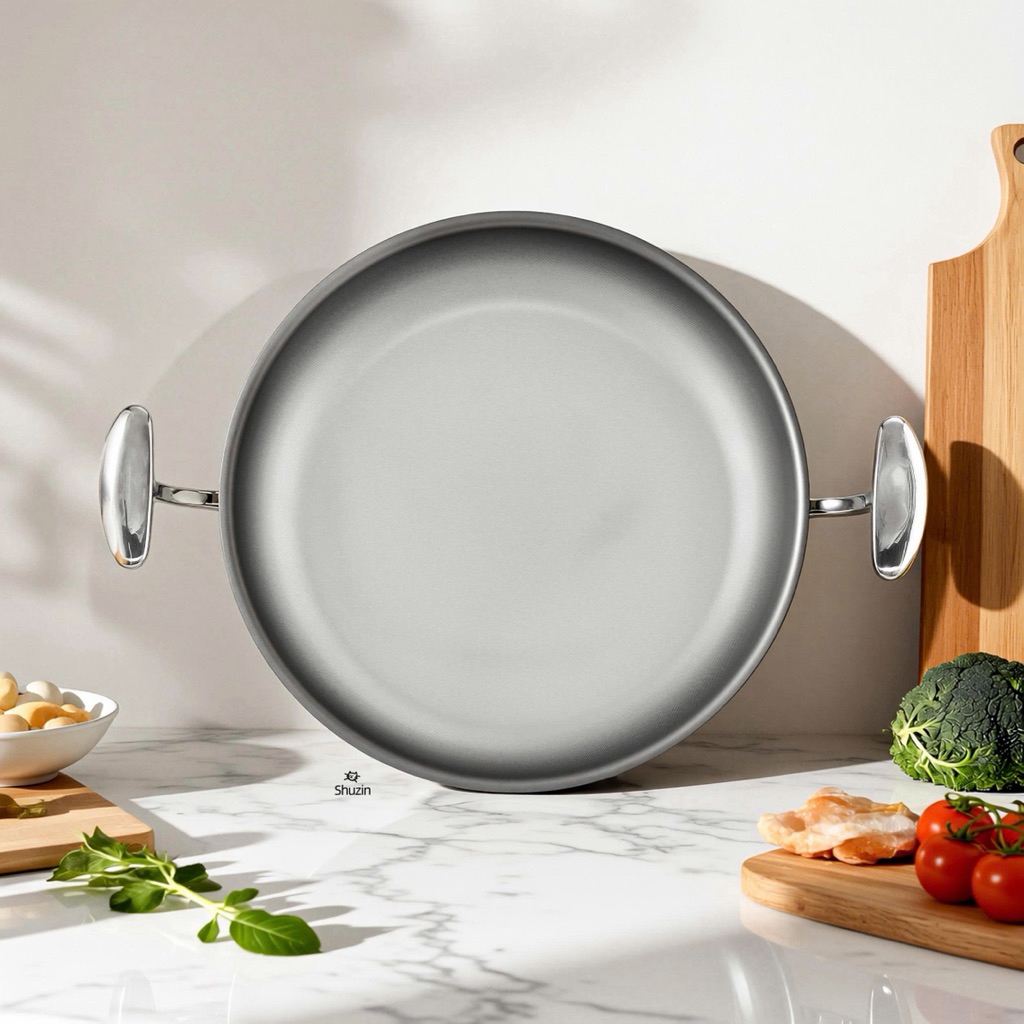 CHẢO NƯỚNG O846 OYATTON INOX KHÔNG DÍNH VI ĐIỂM 30CM