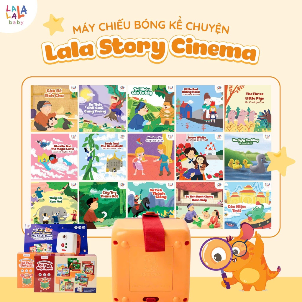 [COMBO 3 TẶNG PIANO] Đèn pin chiếu hình Máy chiếu kể chuyện Lalala Baby đèn pin chiếu tường máy chiếu kể chuyện cho bé