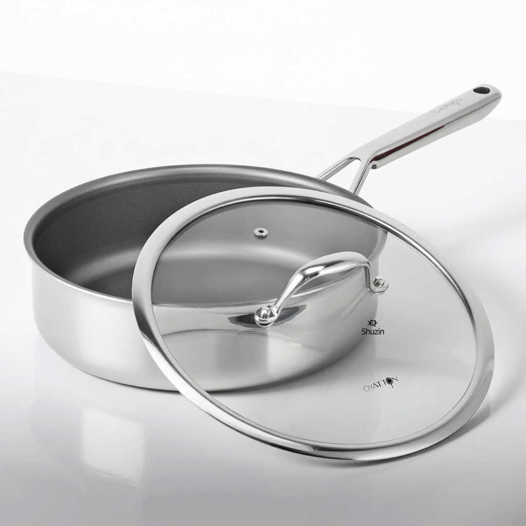 CHẢO SÂU LÒNG O844 OYATTON INOX KHÔNG DÍNH VI ĐIỂM 26CM
