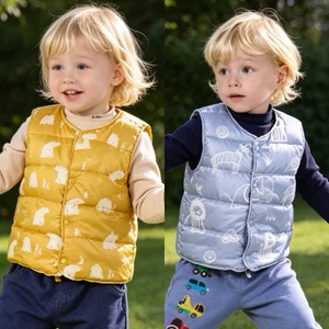 Áo phao gile bé trai bé gái D292 5Y (21-23kg) – Áo gile giữ ấm siêu xinh xuất dư