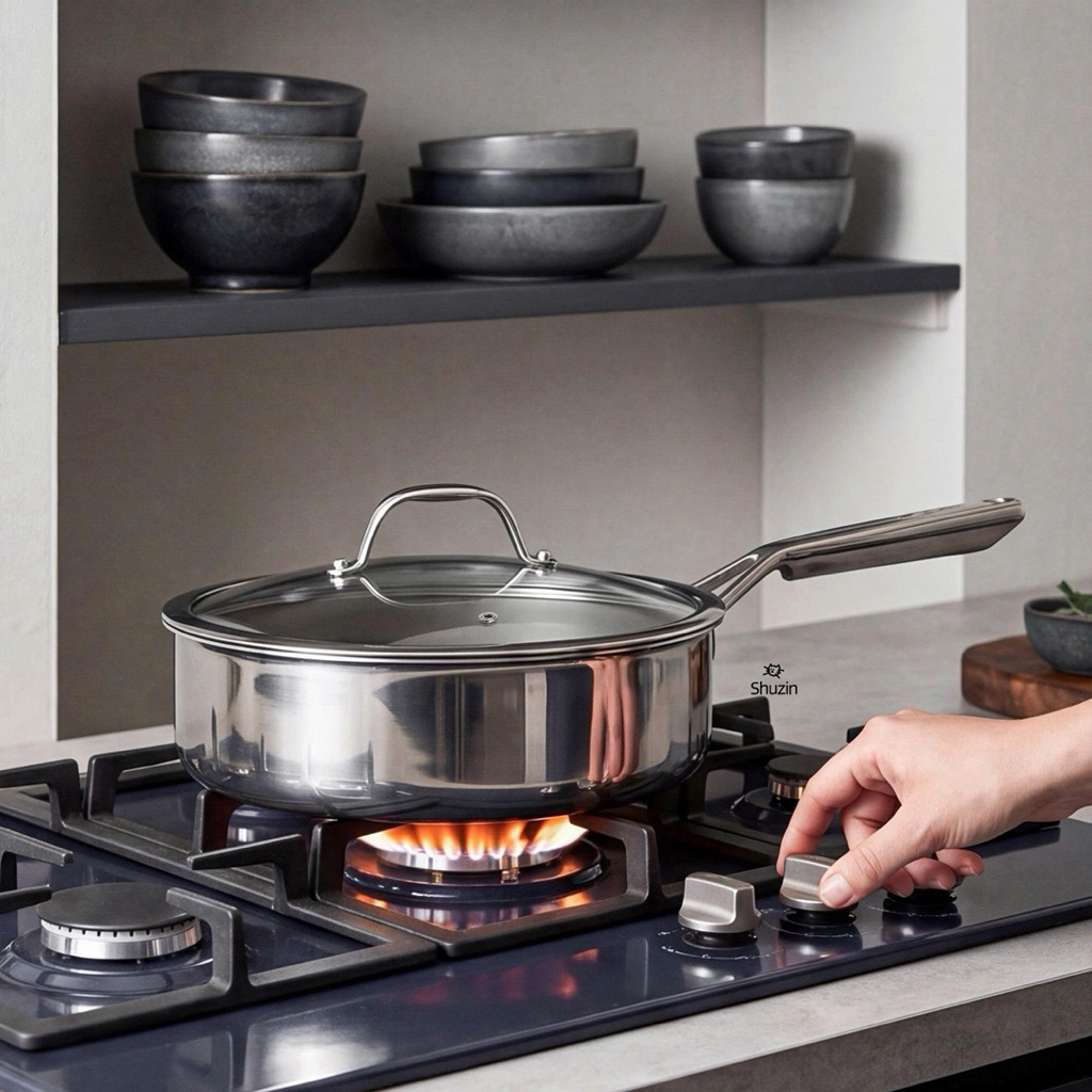 CHẢO SÂU LÒNG O844 OYATTON INOX KHÔNG DÍNH VI ĐIỂM 26CM
