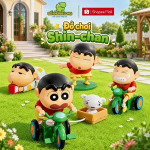 Đồ Chơi Cậu Bé Shin Dây Cót LẮC ĐẦU Crayon Shin Chan Shin Ủn Mông Nằm Bò Đạp Xe Blind Box Đồ Chơi Giải Trí BỐ KHỦNG LONG