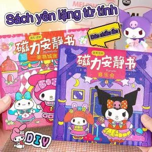 Sách Bận Rộn Nam Châm DIY Cho Bé Không Cần Cắt Dán Nhiều Lần Đồ Chơi Giáo Dục Montessori Phát Triển Tư Duy