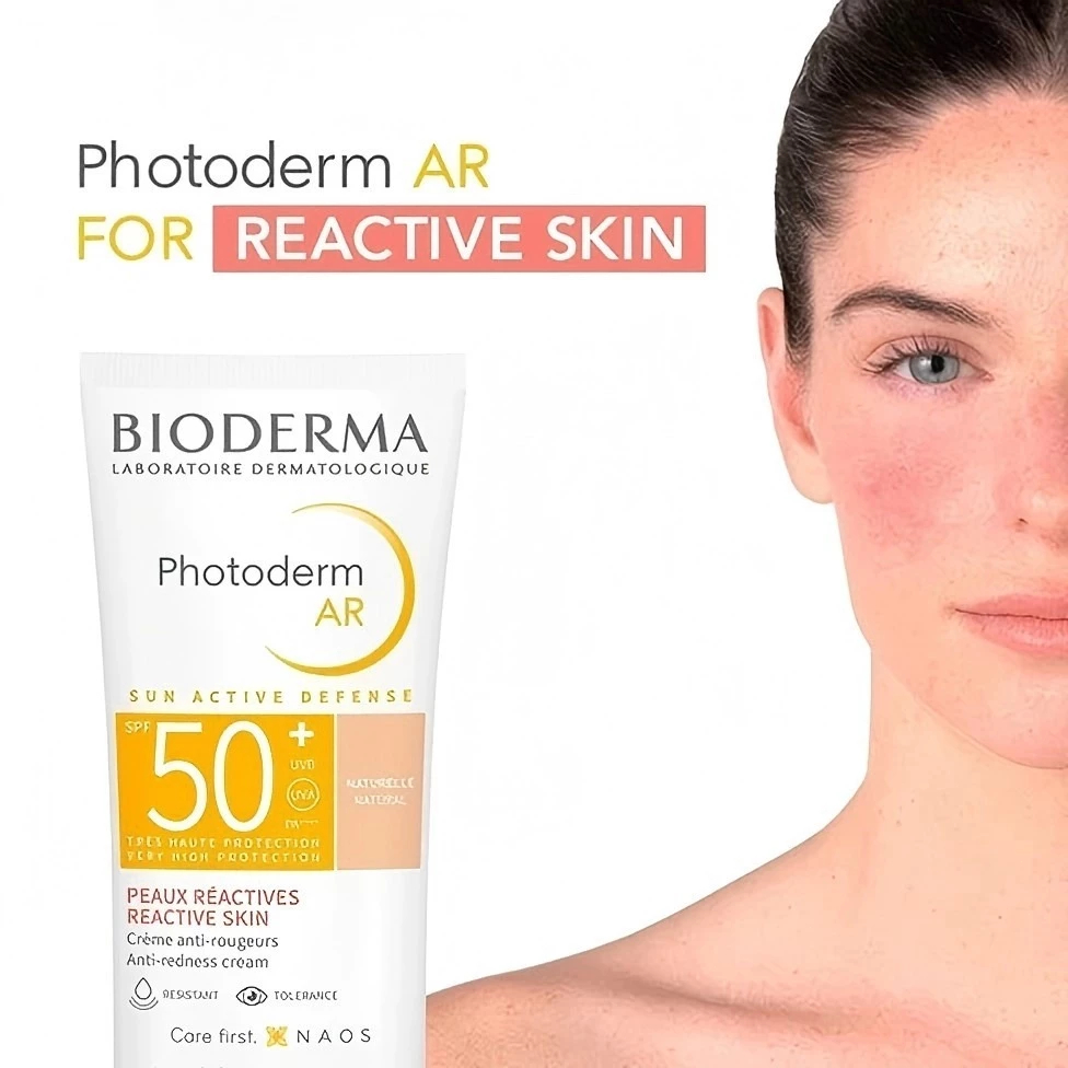 Kem chống nắng Bioderma Photoderm AR SPF50+ Anti-Redness Cream cho da nhạy cảm dễ đỏ 30ml