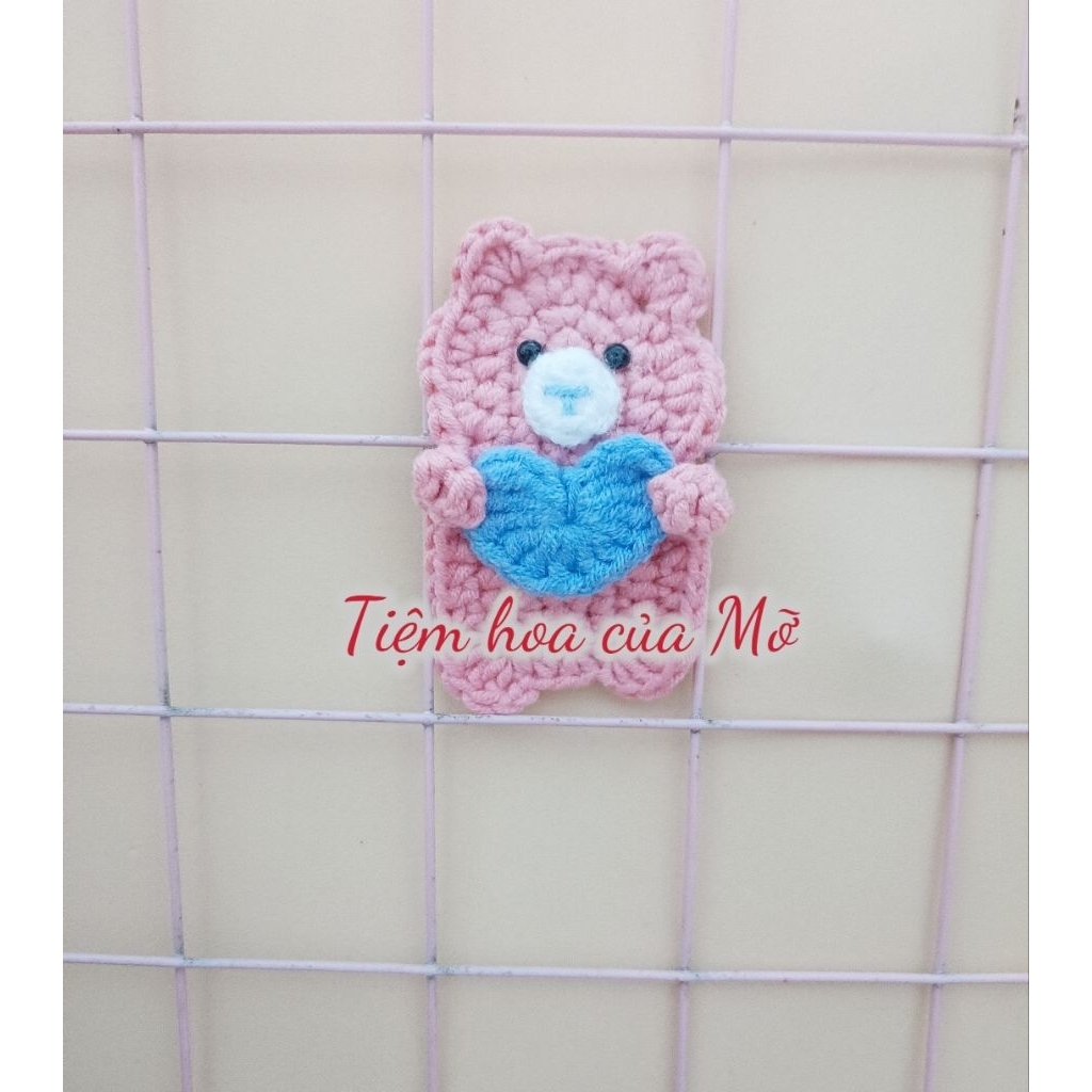 Kẹp Tóc Gấu Ôm Tim & Vịt Đeo Nơ Len Handmade - Thiết Kế Độc Đáo & Đáng Yêu - Sản Phẩm Thủ Công Tinh Tế & Sáng Tạo