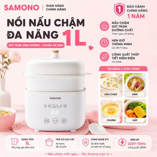 Nồi nấu chậm đa năng SAMONO SW-SC10 dung tích 1L phiên bản tiếng Việt