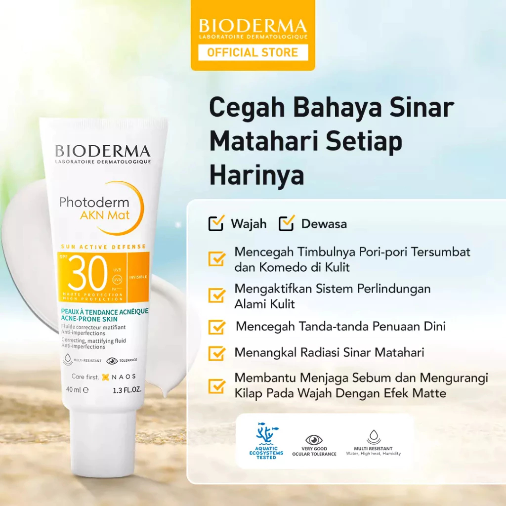 Kem chống nắng Bioderma 40ml/Photoderm Aquafluide SPF50+/Crème SPF50+/AKN Mat SPF30/kiềm dầu