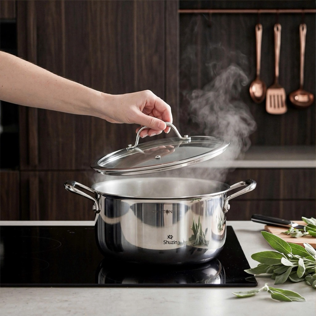 NỒI CANH INOX KHÔNG DÍNH VI ĐIỂM OYATTON 20CM/24CM