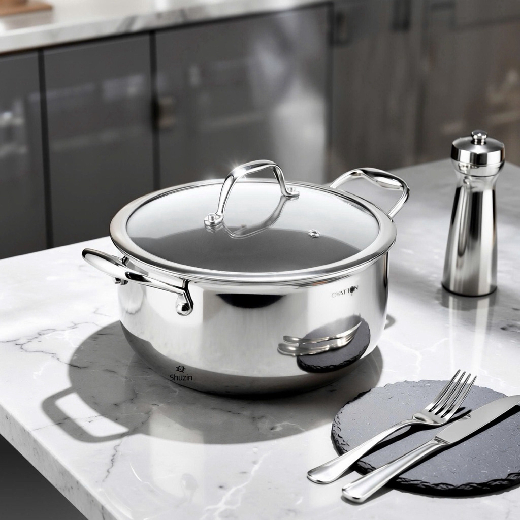 NỒI CANH INOX KHÔNG DÍNH VI ĐIỂM OYATTON 20CM/24CM