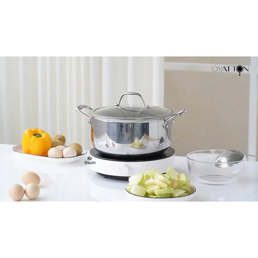 NỒI CANH INOX KHÔNG DÍNH VI ĐIỂM OYATTON 20CM/24CM