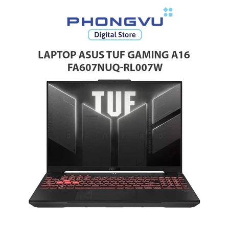 Laptop Gaming Asus TUF A16 FA607NUQ-RL007W (Ryzen 7 170/ GeForce RTX™ 4050/ 16GB/ 512GB/ Windows 11 Home) - Bảo hành 24T