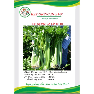 Hạt giống Cần Tây Bẹ To (Gói 1gr~800 hạt) ép nước, dễ chăm, sinh trưởng khỏe - hatgionghoavn