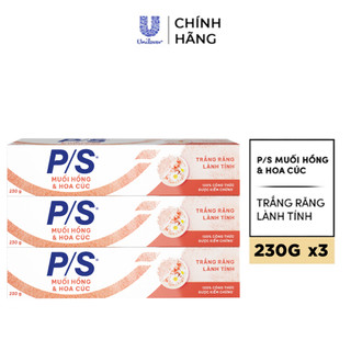 Combo 3 Kem đánh răng P/S Trắng Răng Lành Tính - 100% Công Thức Được Kiểm Chứng