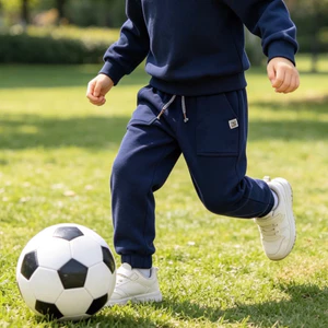 Quần nỉ dài xuất dư bé trai 5-6 tuổi 18-20kg C4040 – Jogger trẻ em form đẹp, chất dày