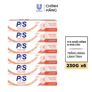 [LIVE] Combo 6 Kem đánh răng P/S Trắng Răng Lành Tính - 100% Công Thức Được Kiểm Chứng