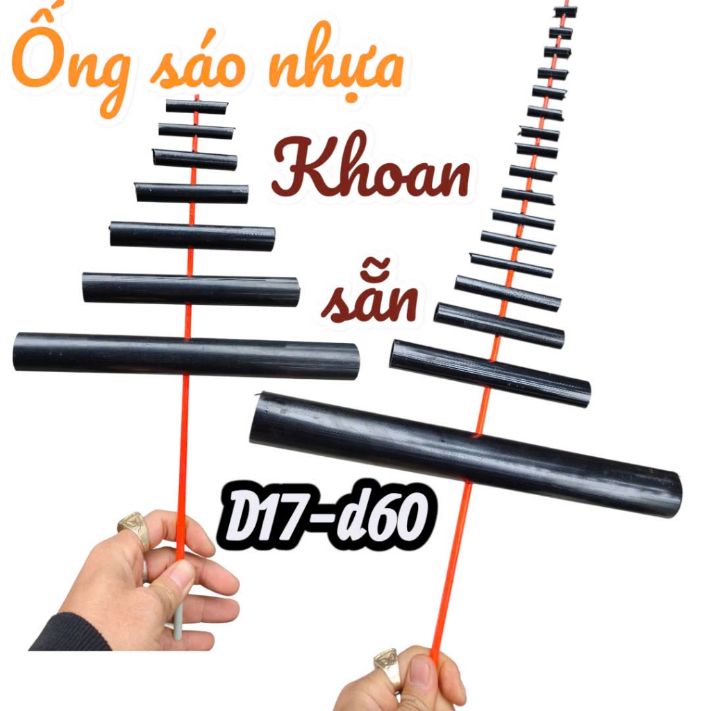 ống sáo diều d21-d42 kèm đai đế siêu nhẹ siêu bền chống đâm bổ va đập