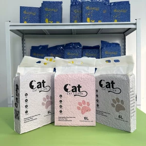 Cát Mèo Đậu Nành - Mùi Đào - Ít bụi, vón tốt, khử mùi 6L/8L
