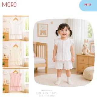 Bộ cài giữa bé gái cộc tay quần đùi- MRC008-2