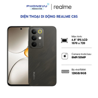 Điện thoại Realme C85 (8GB/128GB) - Chip Snapdragon 685 - Pin 7000mAh - Bảo hành 12 tháng