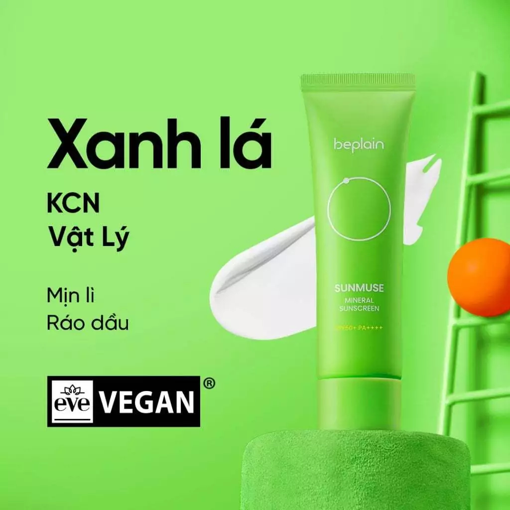 Kem Chống Nắng Beplain Sunmuse Tone Up & Correcting - Ever Queen