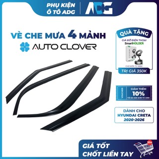 Vè che mưa Đen HYUNDAI CRETA 2020-2026 Chính hãng AutoClover HÀN QUỐC - Keo 3M, không tróc sơn | Phụ kiện ô tô ADG
