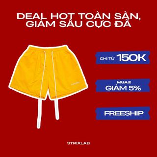 Quần YGSS Unity Short - Vải Dù Nhăn 2 Lớp - Phom trên gối - Phù hợp cho cả Nam và P6