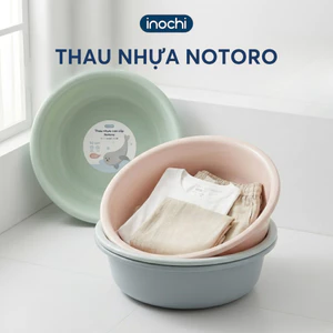 Thau rửa mặt - cho trê em nhựa nguyên sinh kháng khuẩn Ag+ cao cấp Notoro inochi 21/27/32 cm TRM01