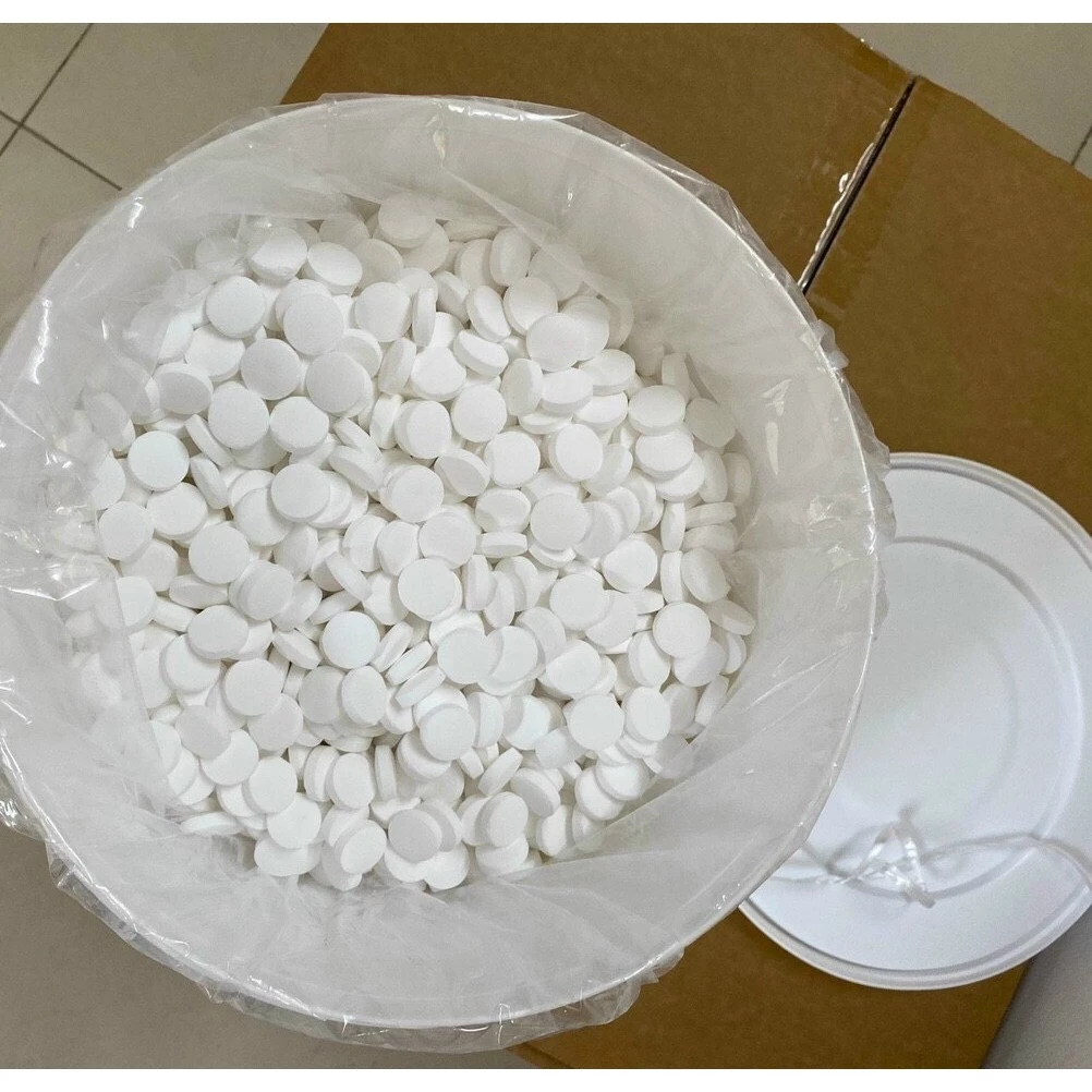 [Xô 5Kg] TCCA Viên 2G, Clorin viên sủi 2G, Nồng độ 50% chuyên dùng khử trùng, xử lý nước hồ bơi
