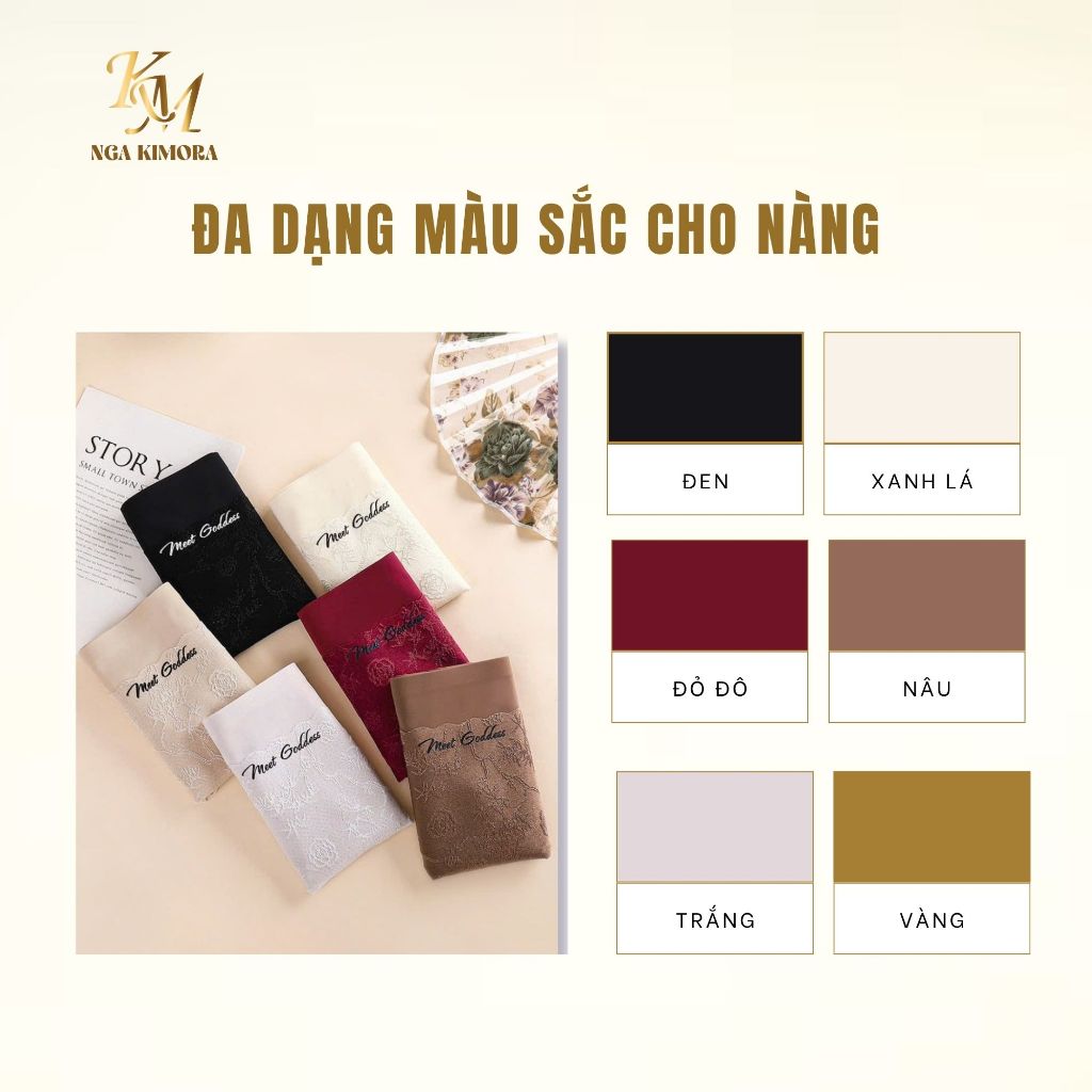 Quần lót cotton combo 5-10 chiếc, họa tiết ren liền mạch , ôm hông thời trang, mềm mại M5