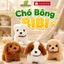 Chó Bông Bibi BỐ KHỦNG LONG Cún Mèo Bông Thỏ Bông Biết Đi Biết Vẫy Đuôi Biết Kêu Tiếng Pipi Đồ Chơi Chăm Sóc Thú Cưng