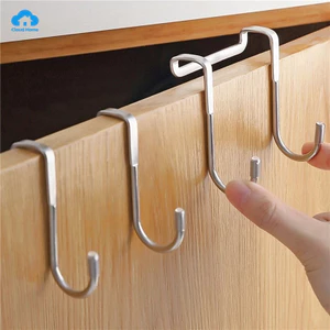 🌤️COD🌤️Móc treo đa năng inox 304 hình chữ s, treo áo khoác và đồ dùng nhà bếp, gắn cửa tủ, chất liệu thép không gỉ