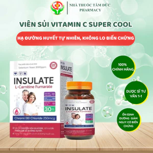 Viên Tiểu Đường INSULATE - Hỗ Trợ Giảm & Ổn Định Đường Huyết (Hộp 30 Viên)