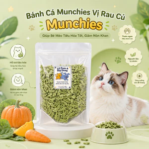 500g Bánh Cá Natrip Munchies Thơm Ngon Hỗ Trợ Tiêu Búi Lông Cho Mèo, Làm Sạch Răng Miệng Và Giúp Tiêu Hoá Tốt.