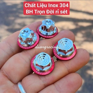 Ốc tay thắng Inox 304 +Tán 6 hở xe số inox 304 (Dùng cho thắng đĩa,xe côn) -Wave,  WIN, EXCITER, SONIC, SATRIA