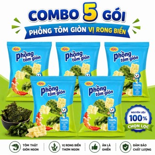 [Combo Giá Hời] Snack Phồng Tôm Gói Lớn 32g Nhà Tavira – Đồ Ăn Vặt Quốc Dân Vị Truyền Thống Và Rong Biển