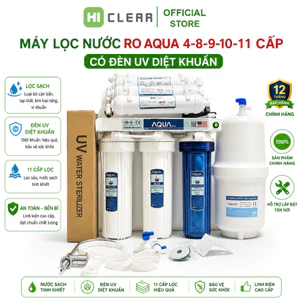 Máy lọc nước RO không vỏ tủ AQUA 8 9 10 cấp lọc , Lắp gầm bếp chính hãng AQUA Đại Lý Lọc Nước HN