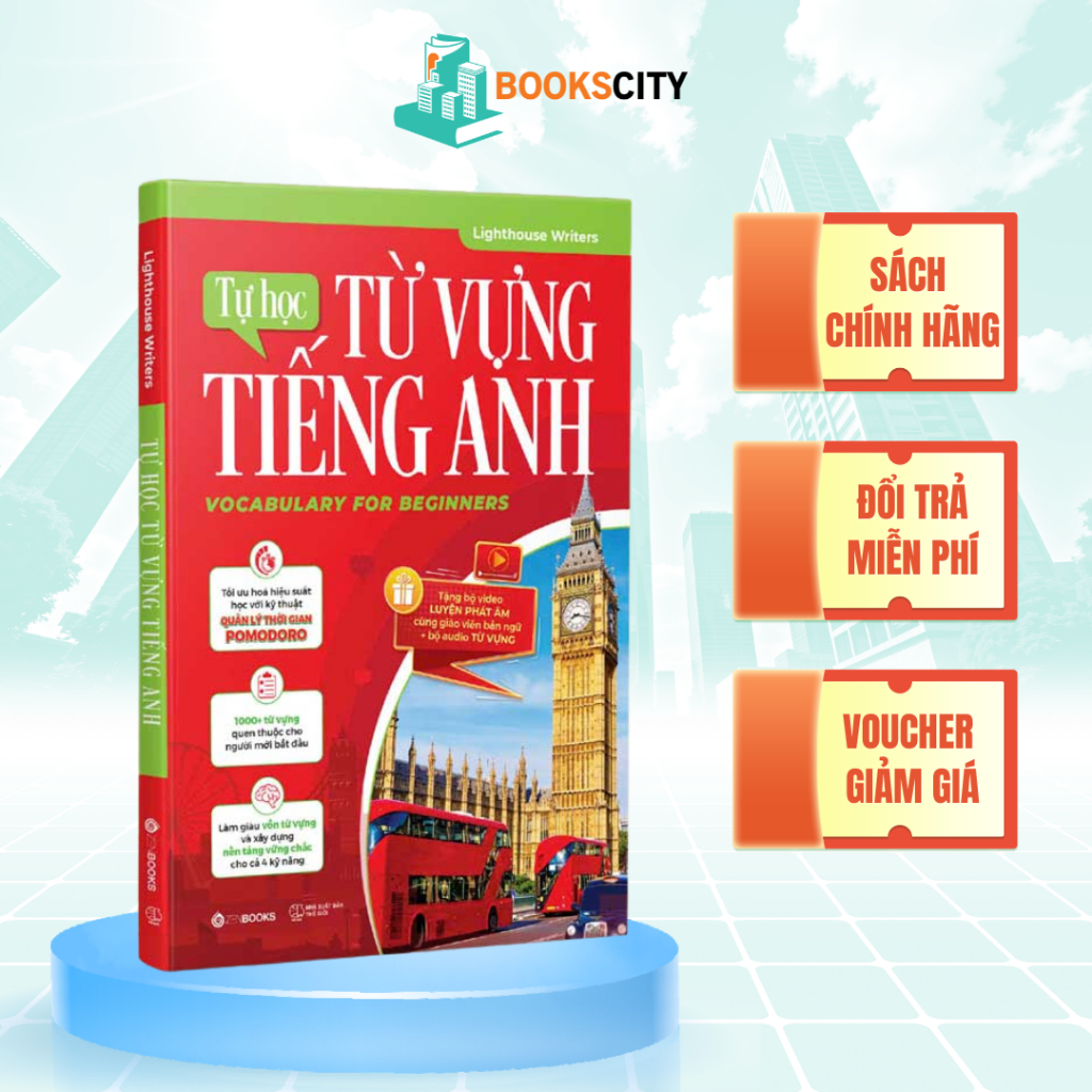 Sách - Tự Học Từ Vựng Tiếng Anh - Dành Cho Người Mới Bắt Đầu & Mất Gốc