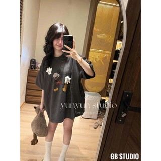 PHẠM THÙY SHOP: ÁO PHÔNG IN HÌNH MICKEY MÀU CHÌ XINH XẮN OVERSZ