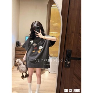 PHẠM THÙY SHOP: ÁO PHÔNG IN HÌNH MICKEY MÀU CHÌ XINH XẮN OVERSZ