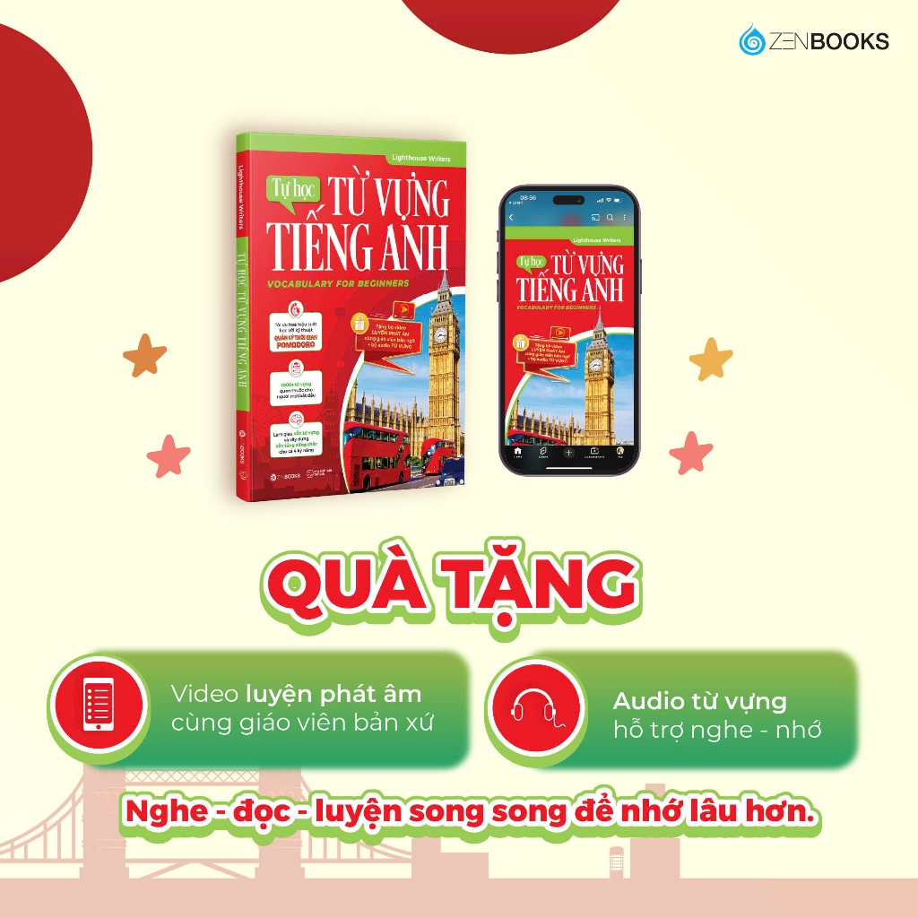 Sách - Tự Học Từ Vựng Tiếng Anh - Dành Cho Người Mới Bắt Đầu & Mất Gốc
