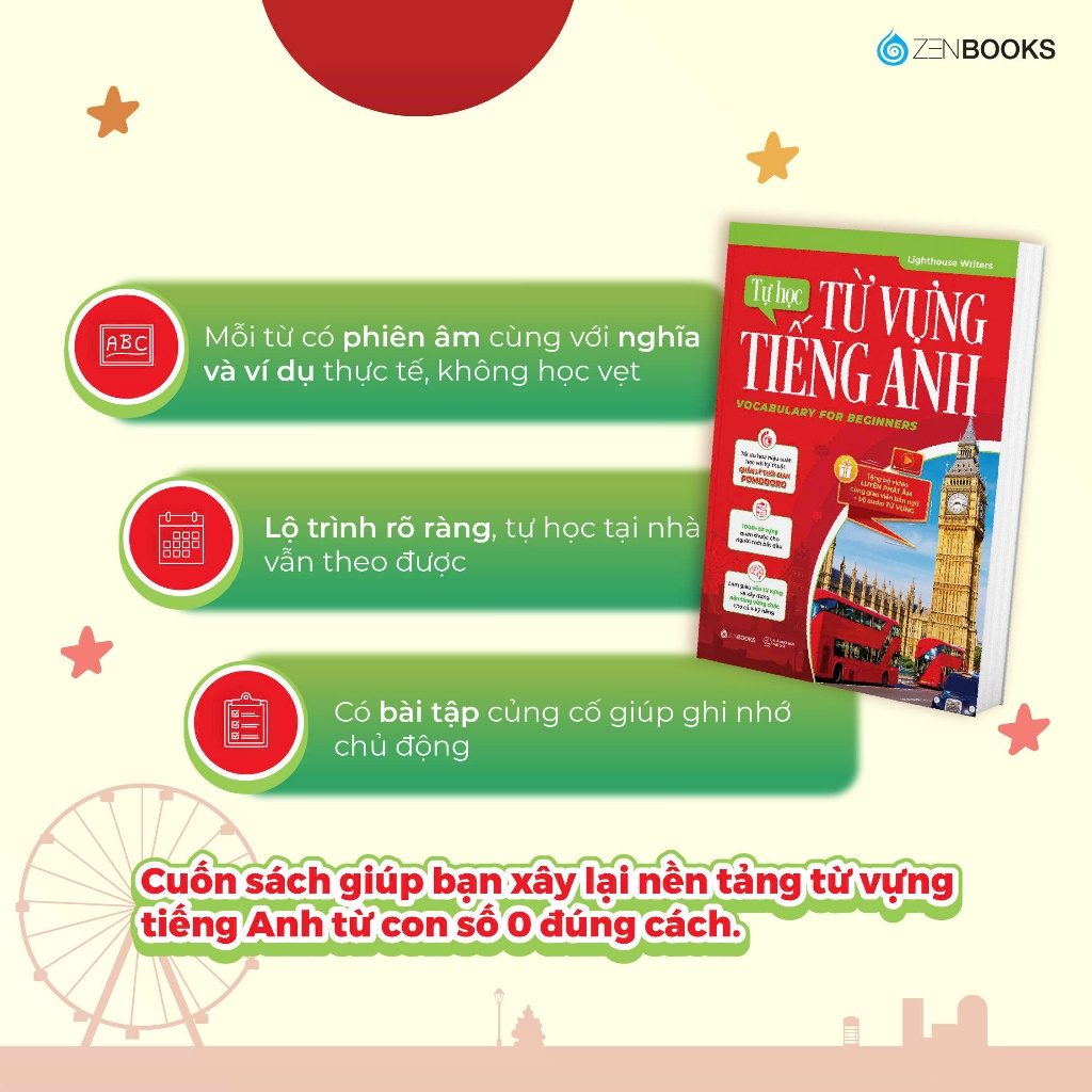 Sách - Tự Học Từ Vựng Tiếng Anh - Dành Cho Người Mới Bắt Đầu & Mất Gốc