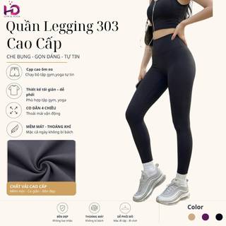 quần dài model: LG25.1.303 Quần Legging Tuấn HD 2 Lớp Chống Lộ, Thun Poly Co Giãn 4 Chiều Tập Gym, Yoga