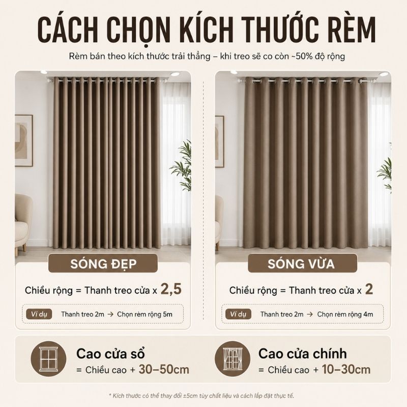 Rèm cửa sổ màu xám đậm chống nắng tốt, màn vải hiện đại trang trí cửa chính đẹp VIP10 Vuaremgiasi