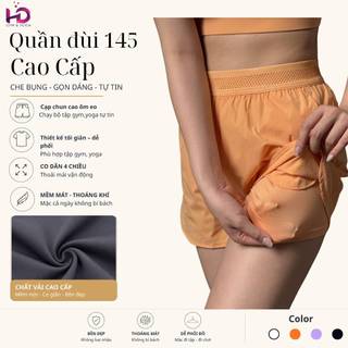 Quần đũi vừa nữ, model: 99079.1.145 quần điều hòa chất thun Gió 2 lớp tập gym, yoga, thể thao ngoài trời