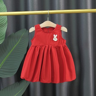 Váy sát nách màu trơn 9th-3 tuổi dáng bí kiểu dáng đơn giản dễ thương phong cách Hàn D1307