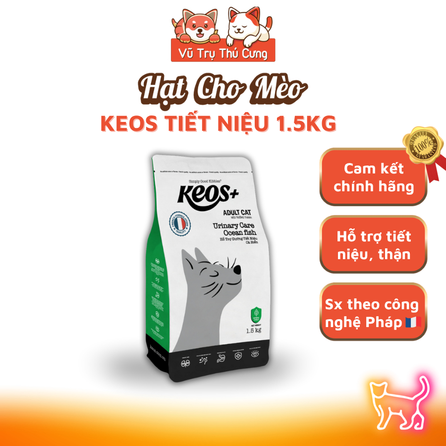 Thức Ăn Hạt Cho Mèo Mr.Vet / Keos / Reflex / SC Hỗ Trợ Tiết Niệu, Giúp Tiêu Búi Lông, Mèo Kén Ăn