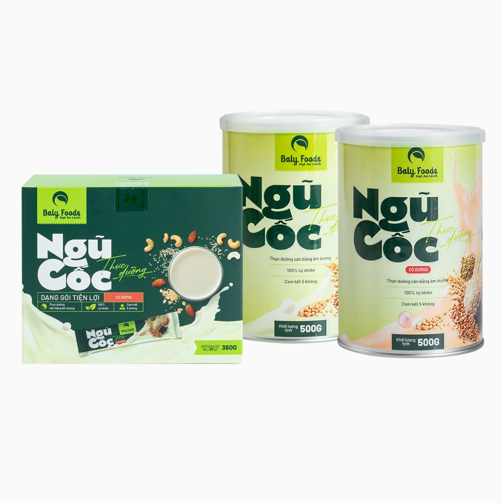 [Combo Mua 3 Tặng 1 Hộp Gạo Lứt ] Sữa Hạt Ngũ Cốc Thực Dưỡng Baly Foods 500G Tốt Cho Hệ Tiêu Hóa