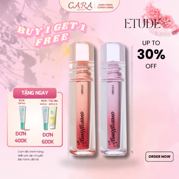 [MUA 1 TẶNG 1 CÙNG MÀU] Son Tint Bóng Etude Over Glowy Tint 11 Màu 3g