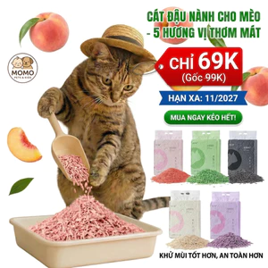 Cát Đậu Nành Cho Mèo 6L Organic Tofu, Không Bụi 99%, Vón Cục Siêu Nhanh, Khử Mùi Tốt, Xả Bồn Cầu